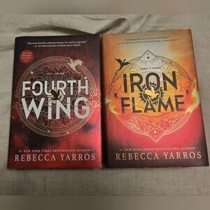EXCLUSIVE HOLIDAY Fourth Wing And Iron Flame Books by Rebecca Yarros